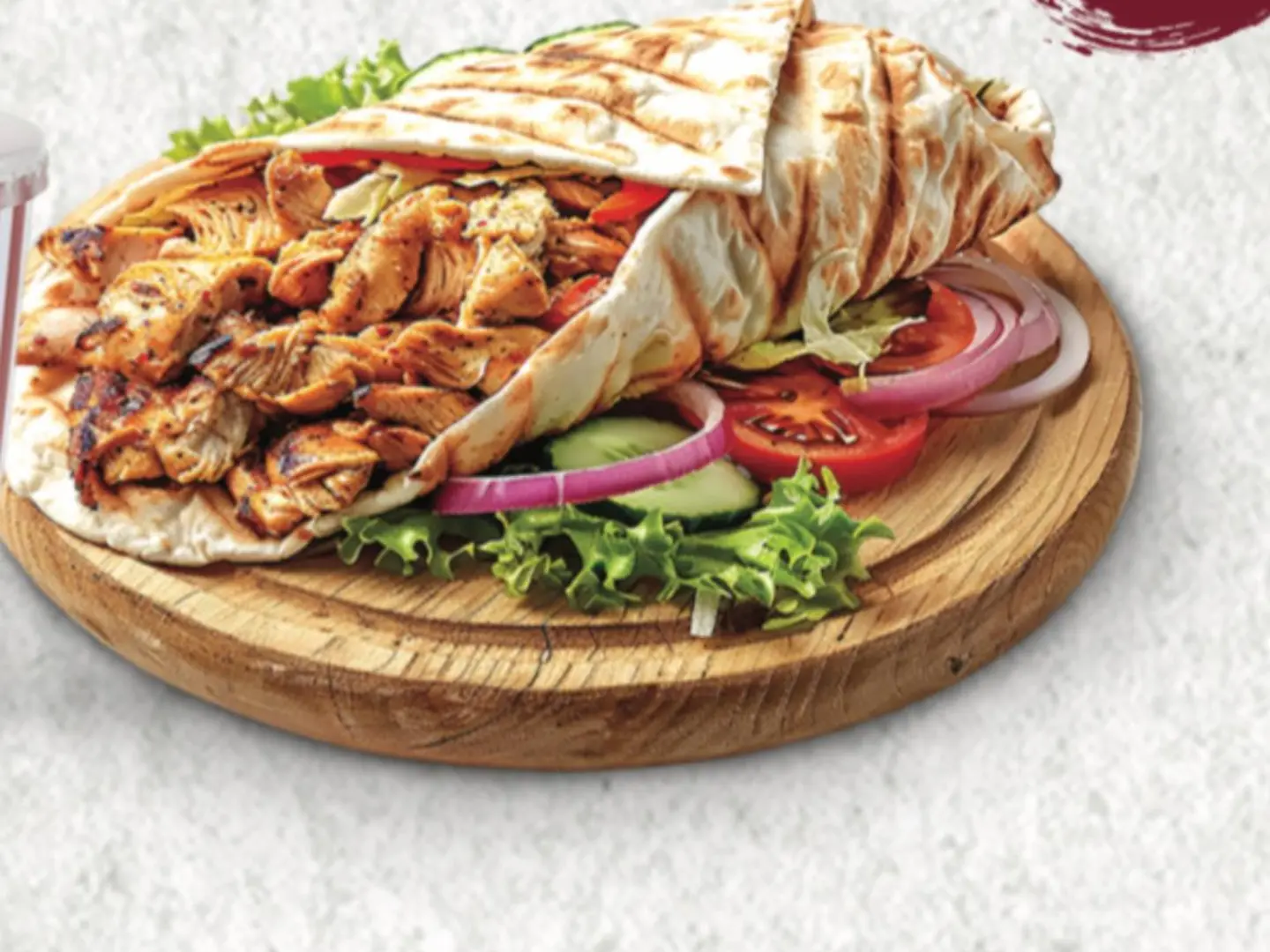 ساندوتش شاورما دجاج صغير