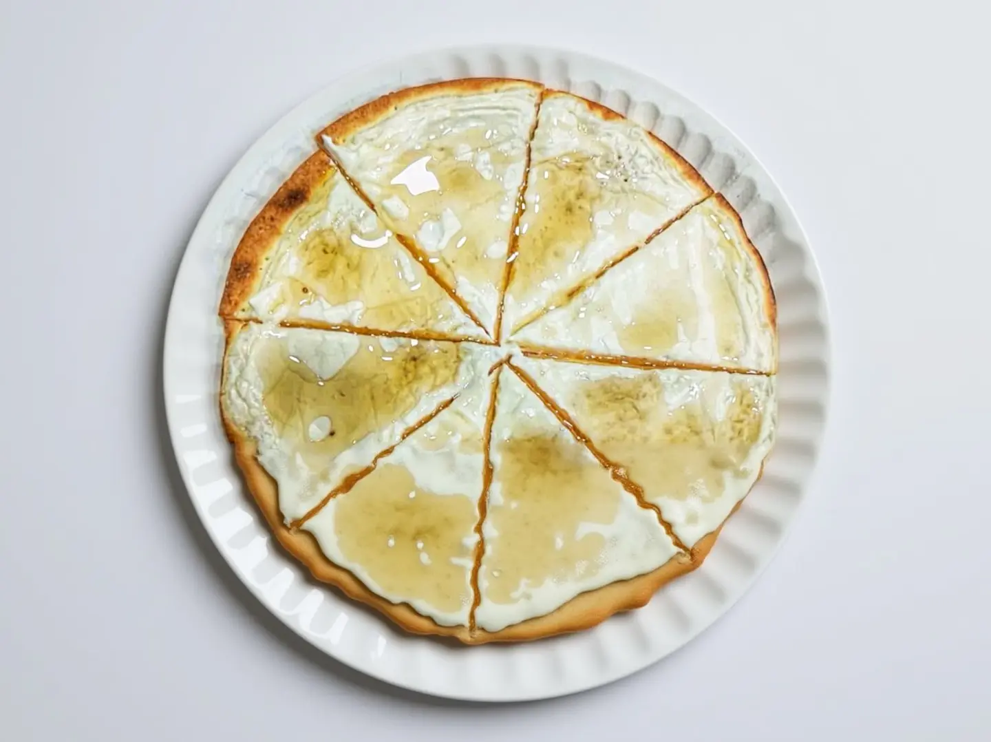 Round Labneh With Honey Pie