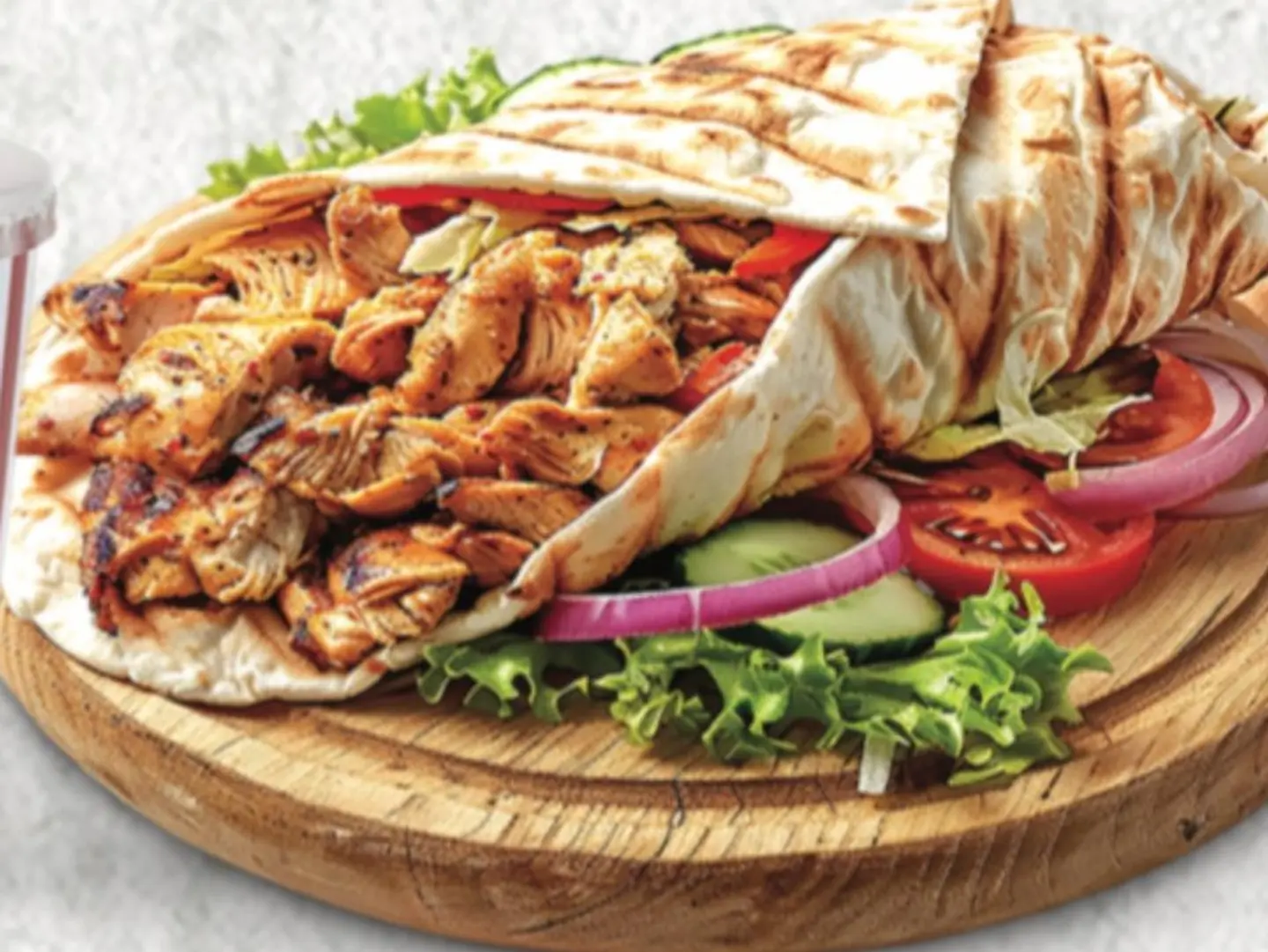 ساندوتش شاورما صغير مع جبن