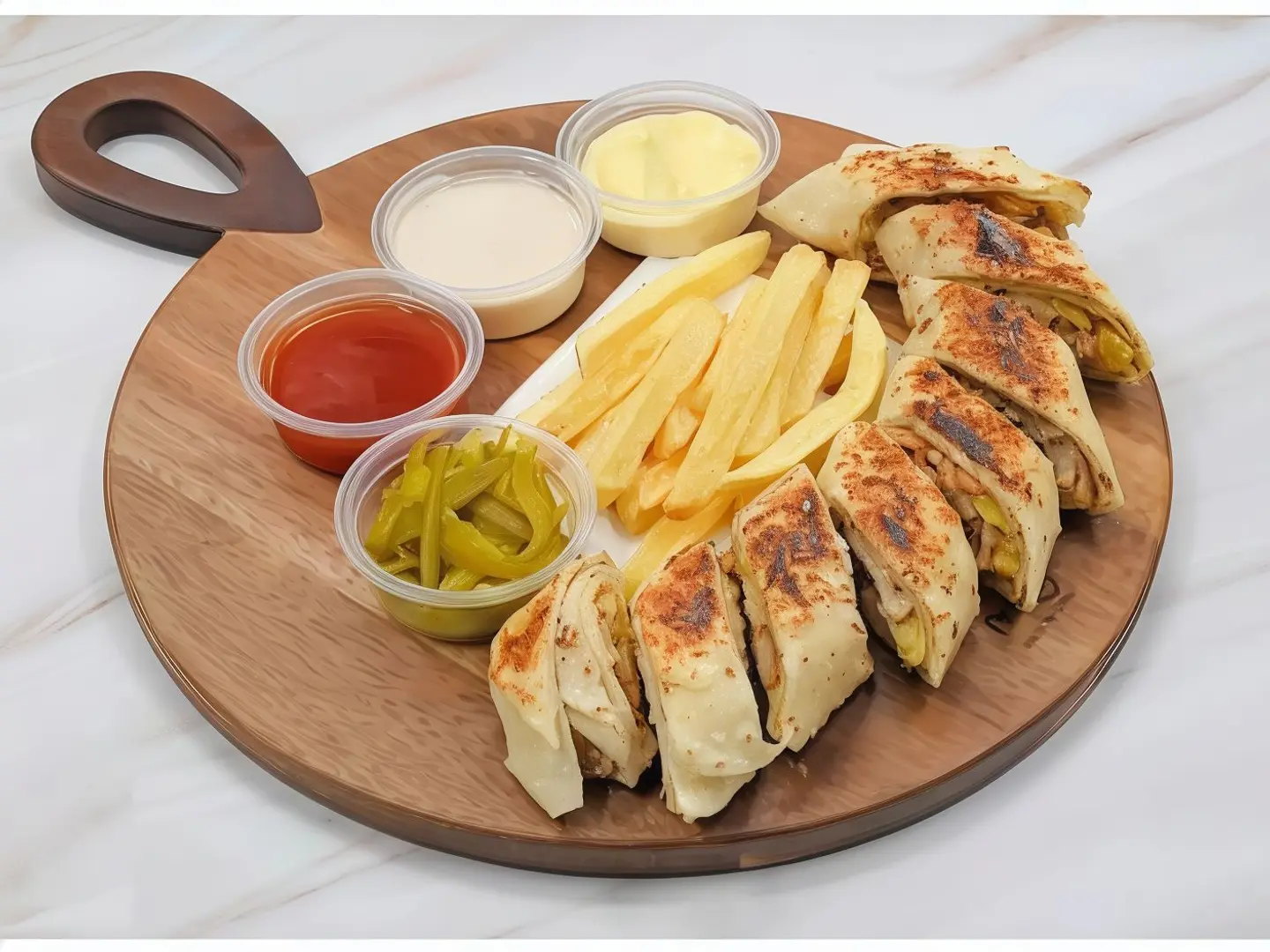 For One And A Half Person Arabic Plate