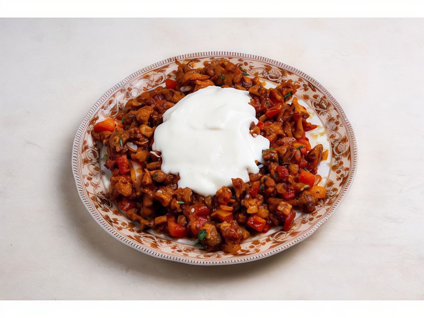 Mgalgal Meat With Cheese