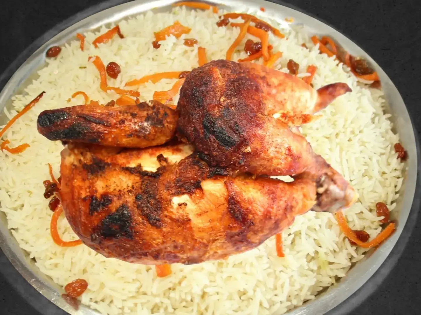 نصف شوايه مع الرز