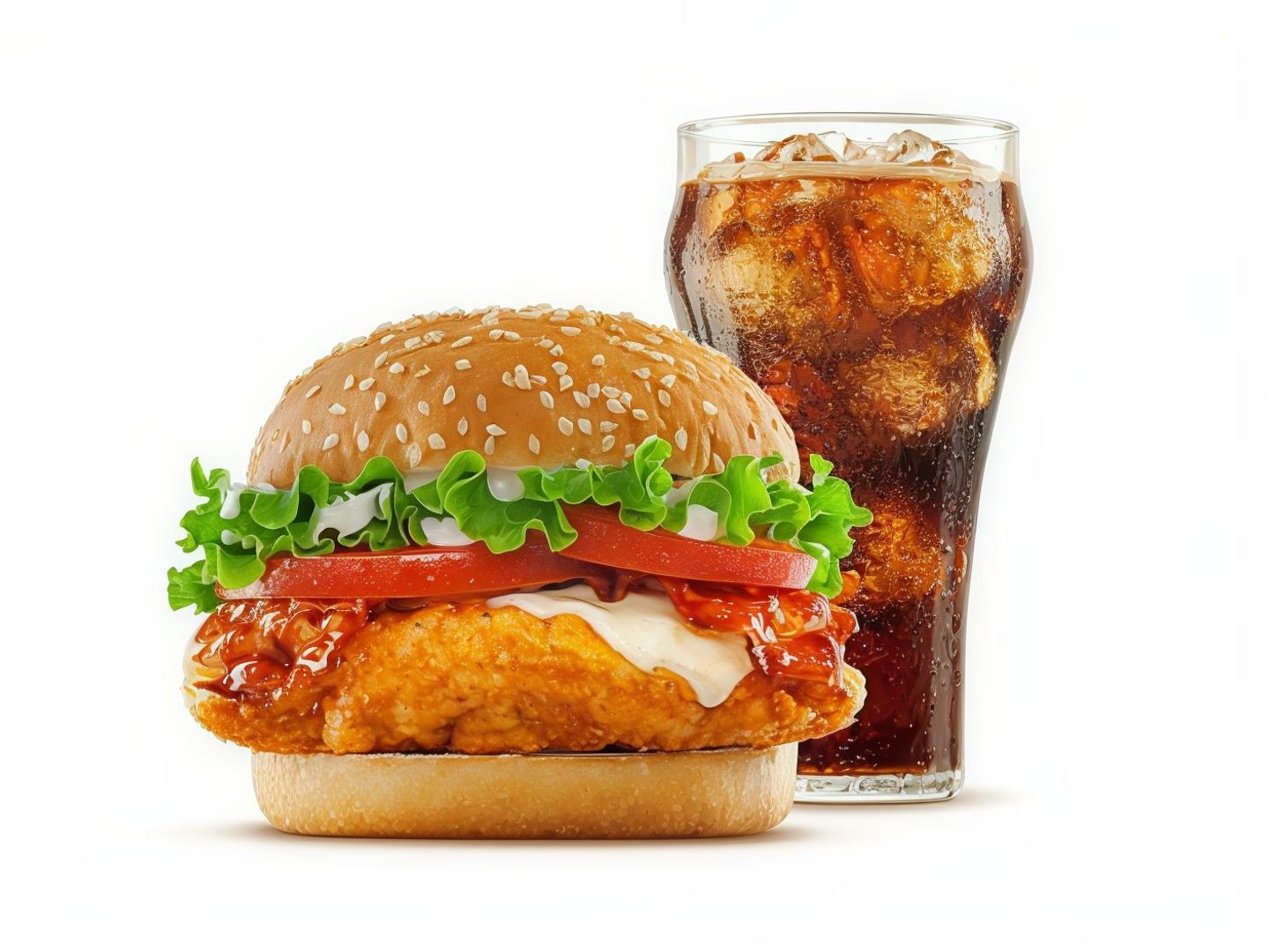 Chicken Fingers Sandwich With Cola