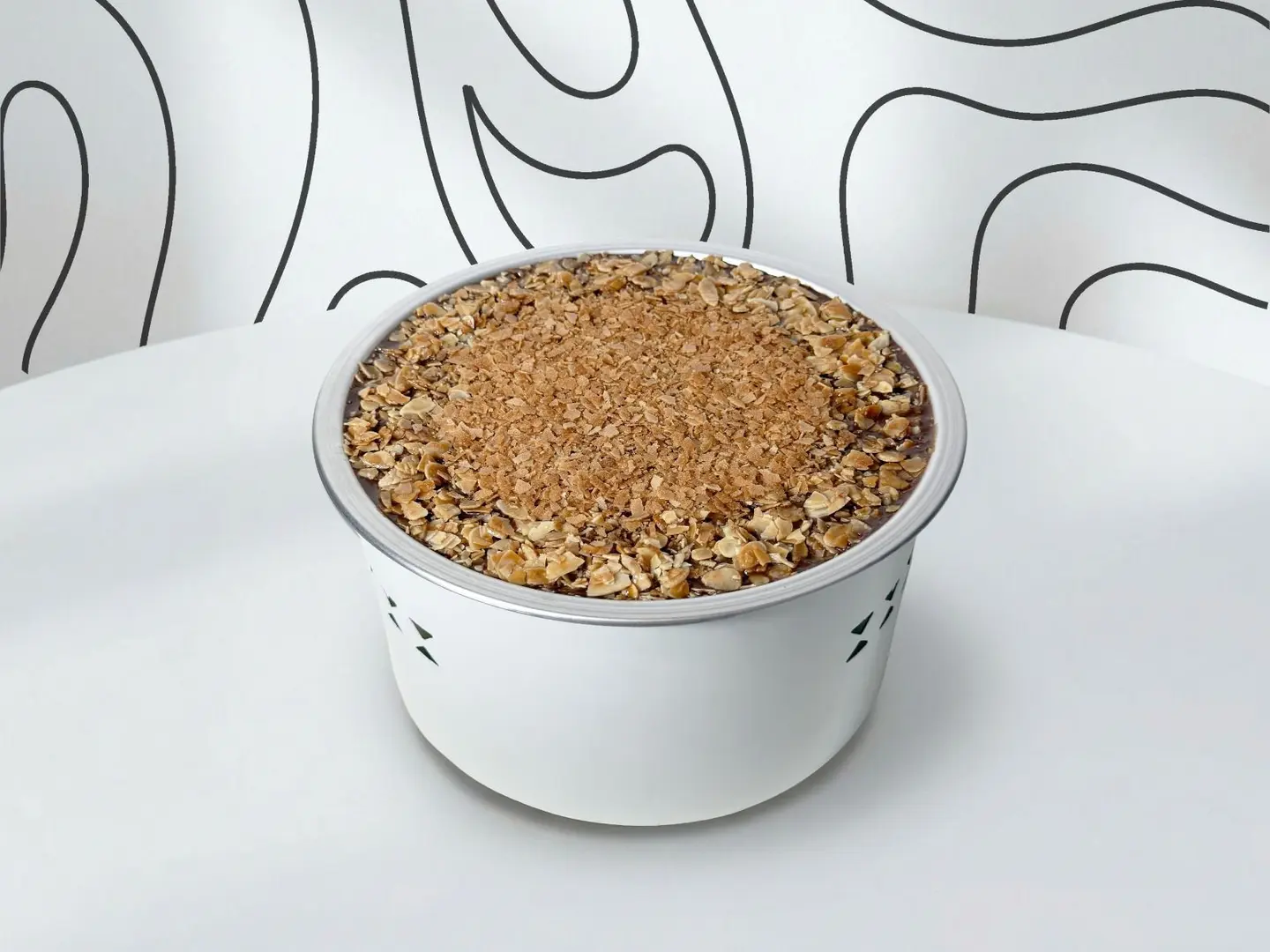 كيك الشوكولاتة المقرمش بالنوتيلا - وسط