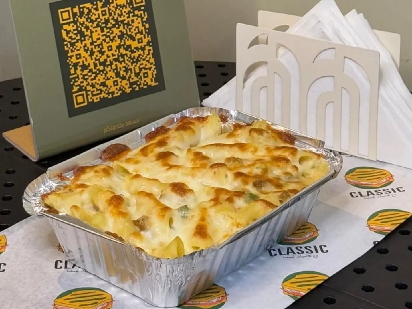 مكرونه بشاميل صغيره بالدجاج