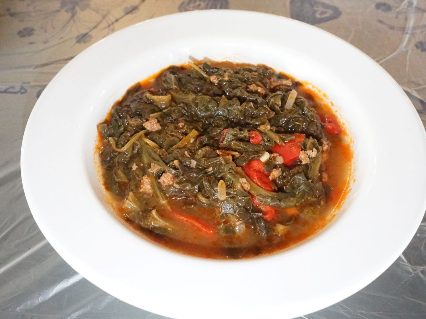 Spinach Wi̇th Meat