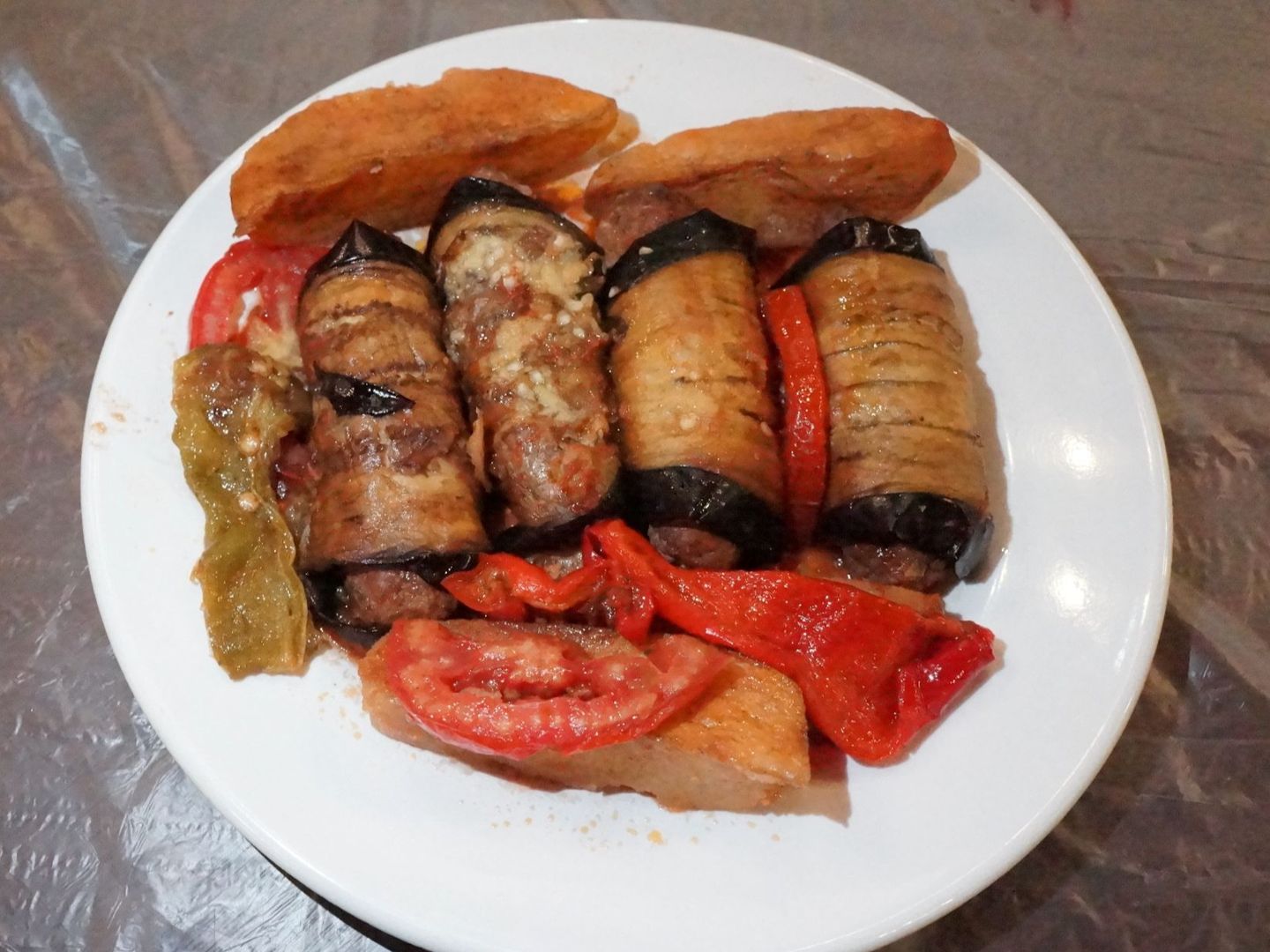 Eggplant Meatballs Wrap In The Oven