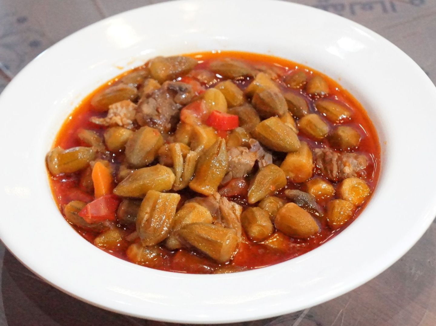 Okra Wi̇th Meat