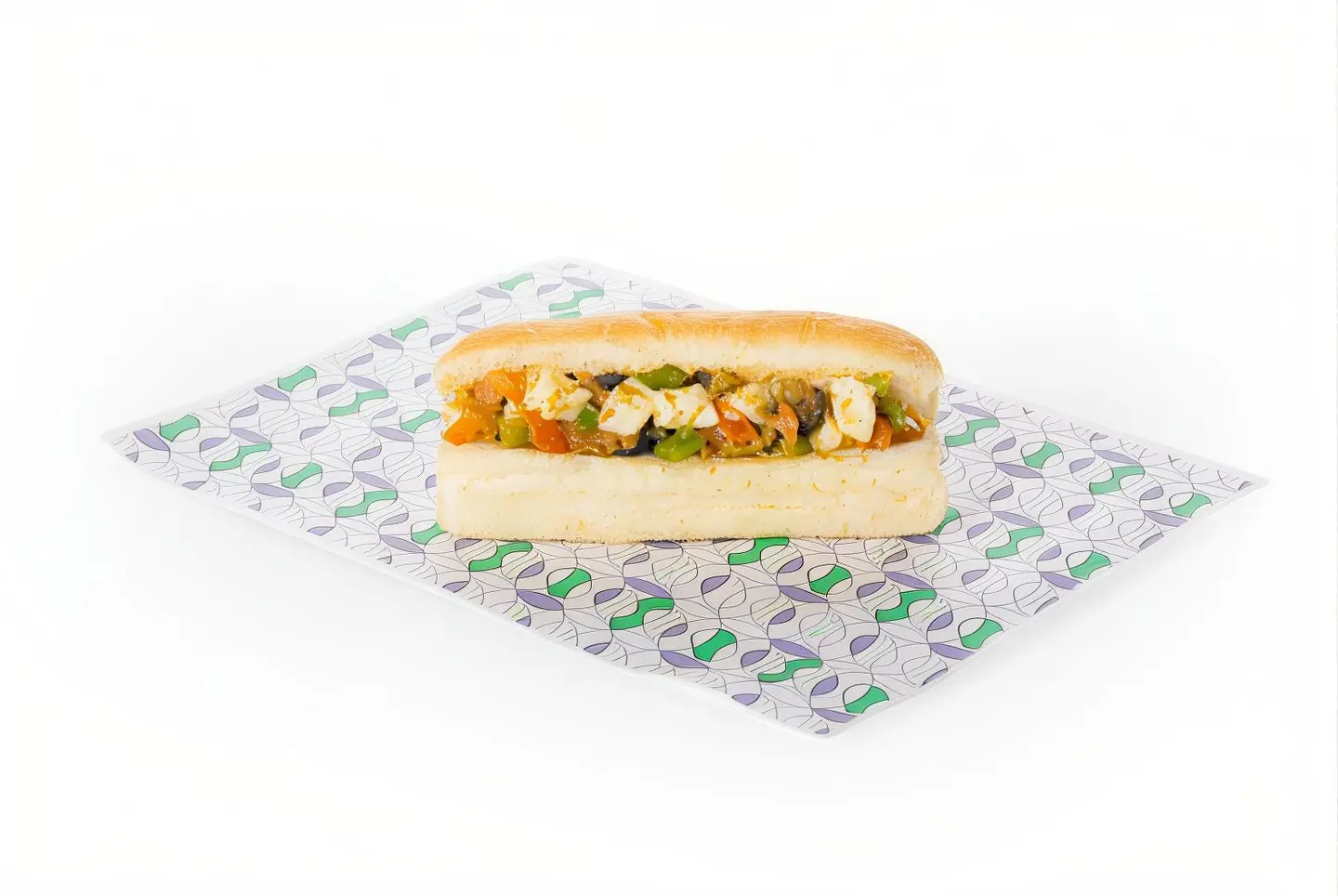 ساندوتش جبن حلوم مطبوخ