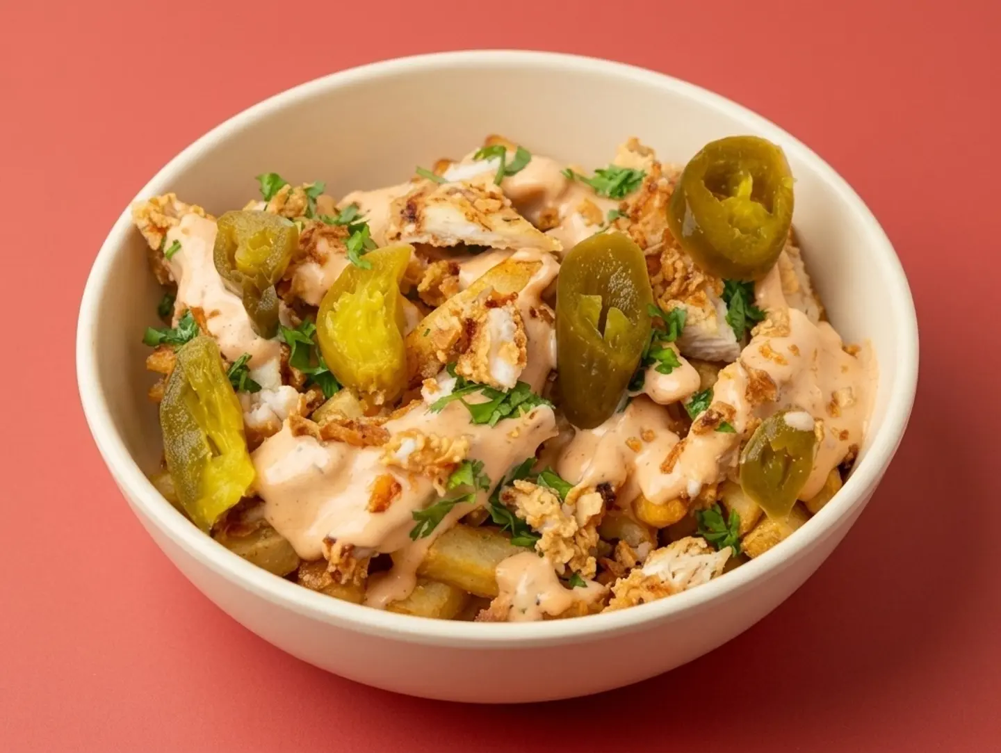 Sauce & Jalapeño Fries