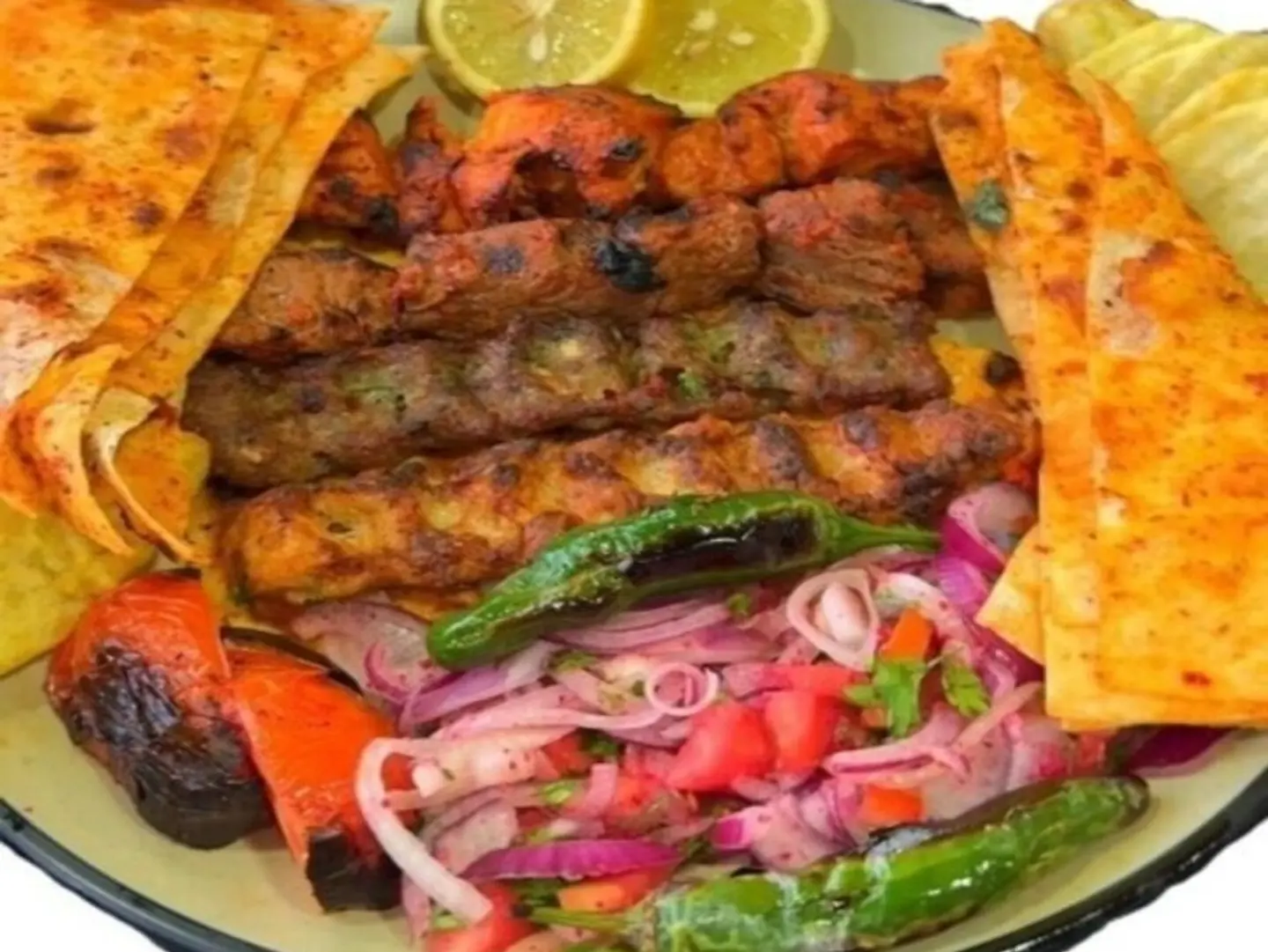 صحن مشويات مشكلة