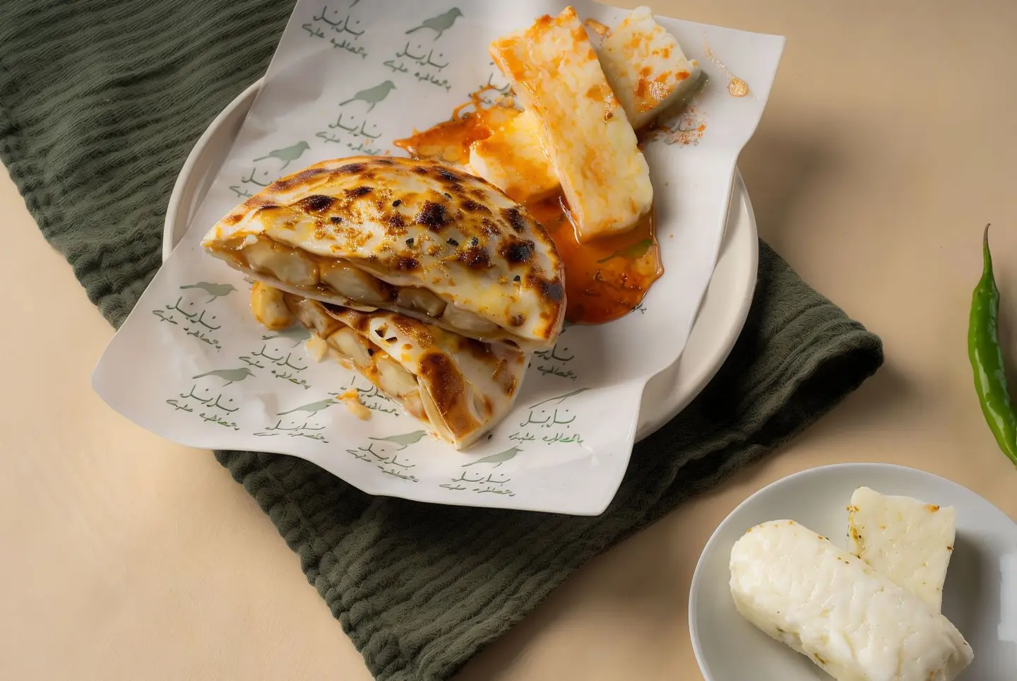 Spicy Halloumi And Honey Pie