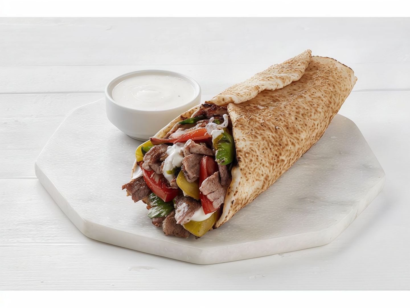 Shawarma Meat Shawarma Shami Bread
