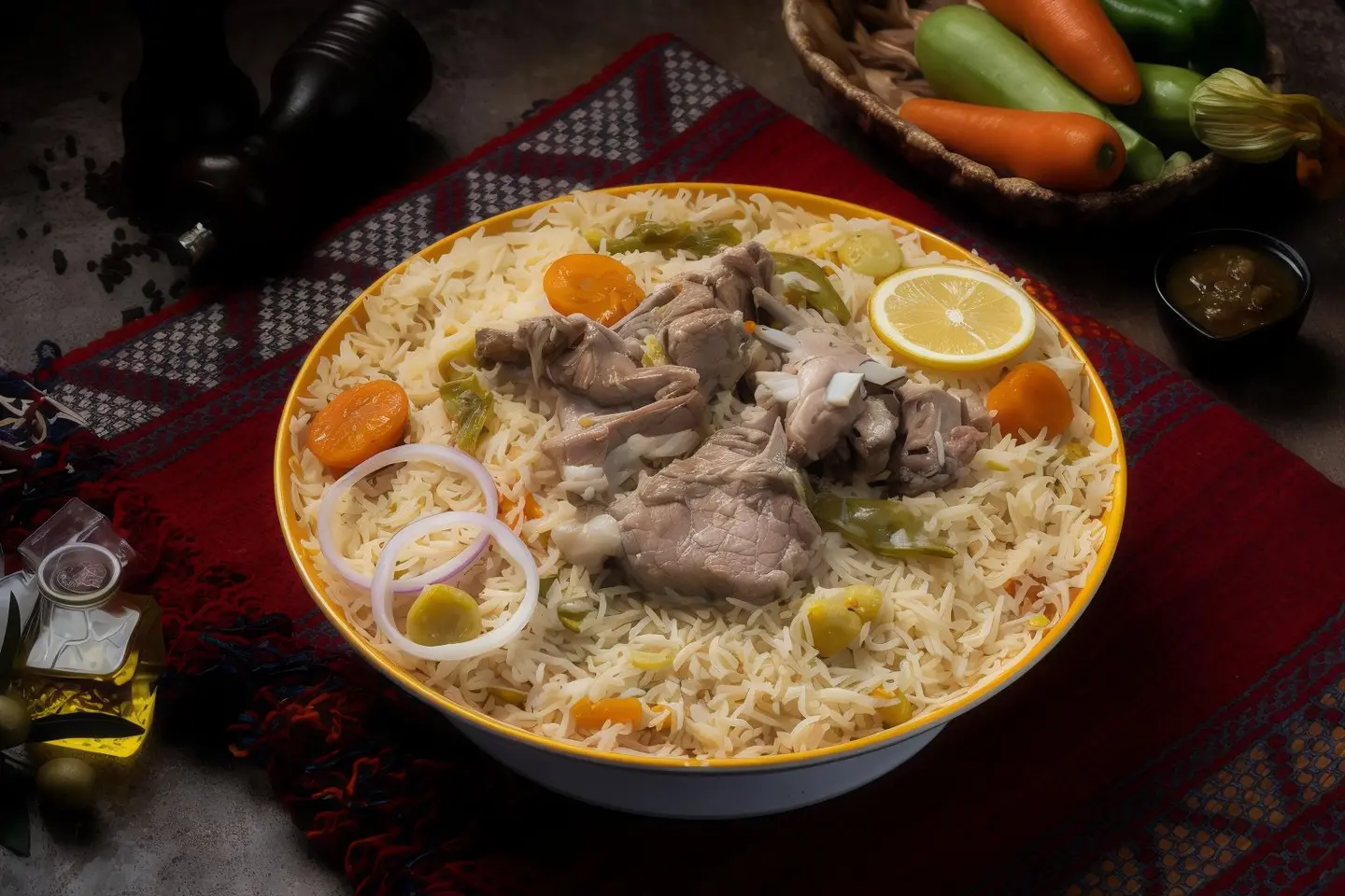 Madghot Lamb White With Vegetables