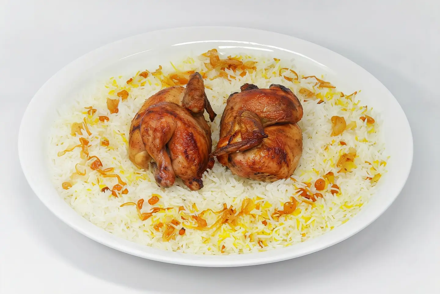 حبة دجاج شواية أرز بيشاور