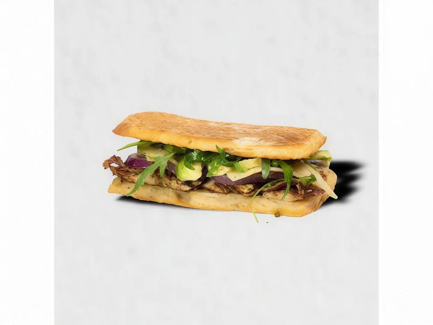 Ciabatta Bread With Chicken And Pesto
