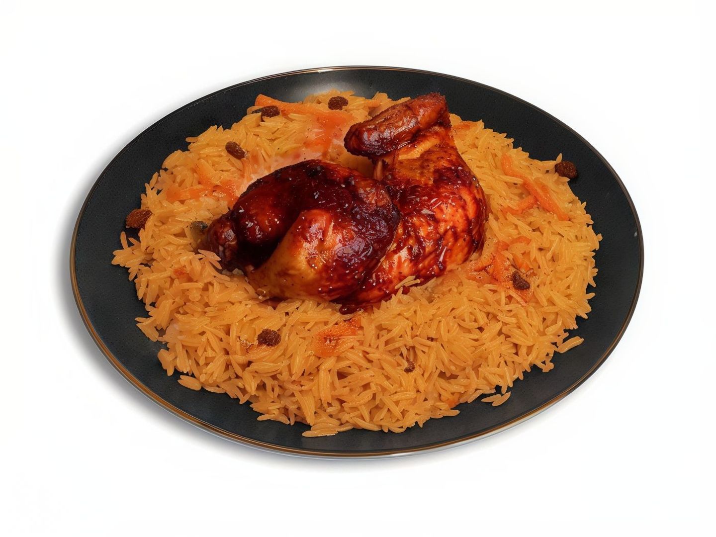 ربع شواية مع الأرز