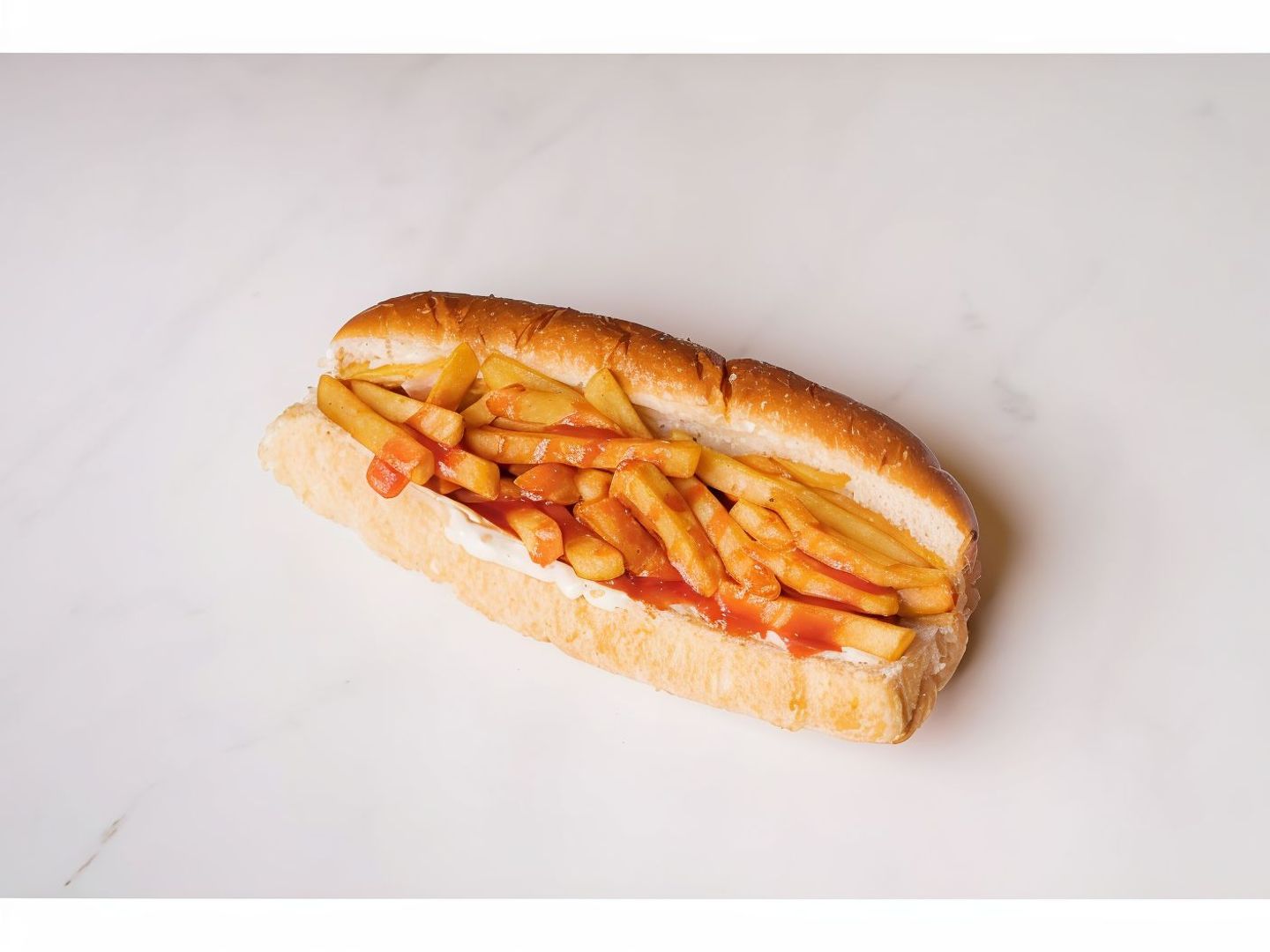 Cheese French Fries Sandwich