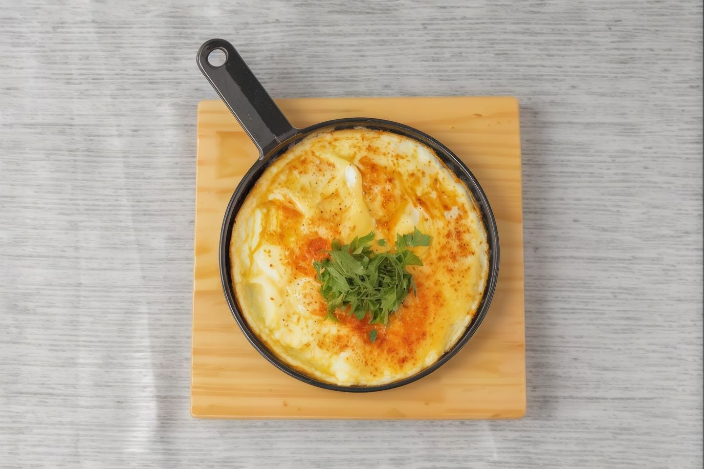 Shakshouka Eggs With Cream Cheese