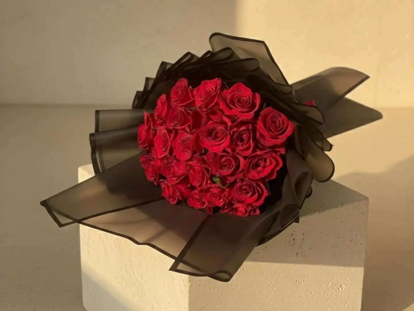 بوكيه احمر رومانسي