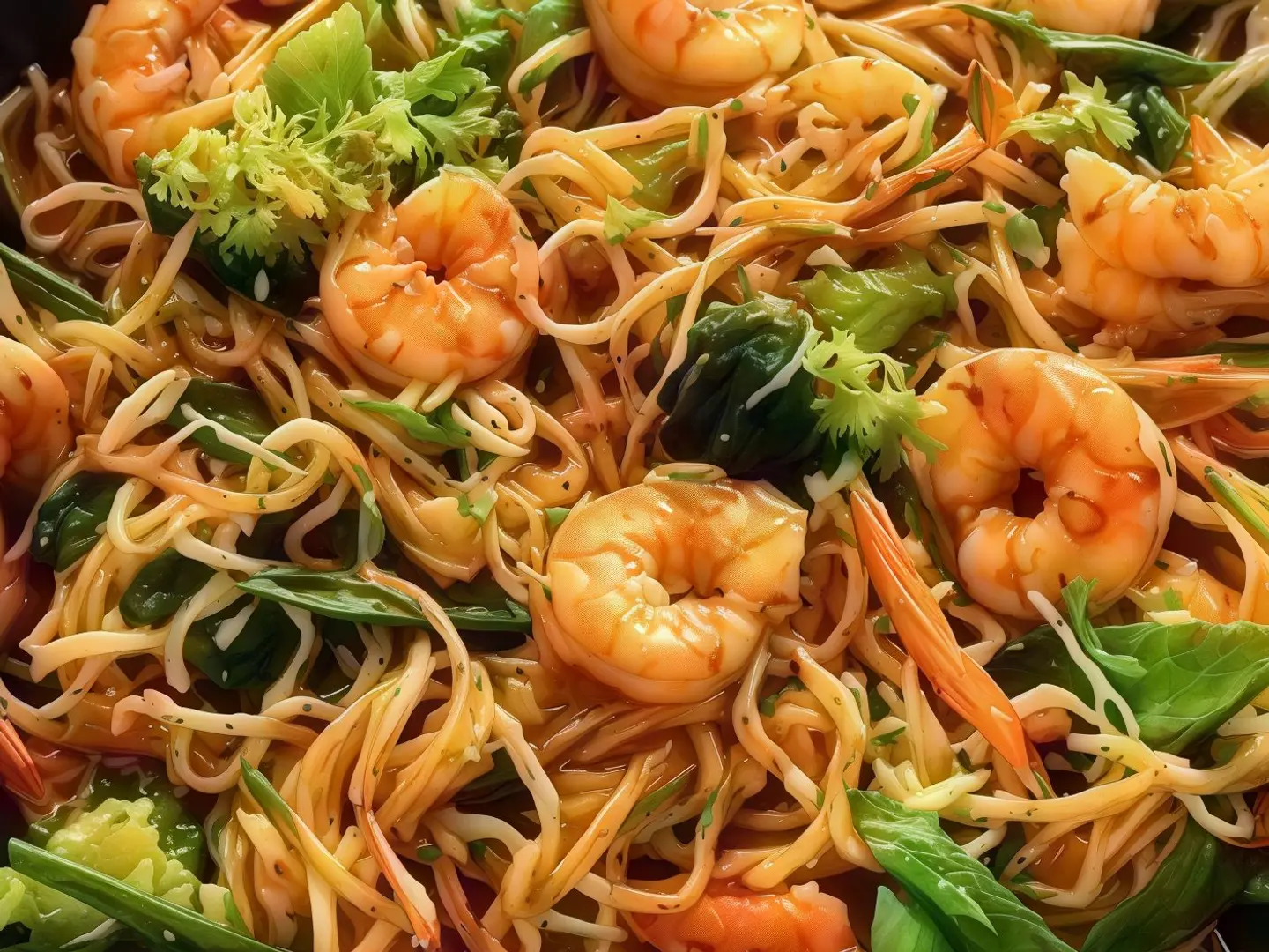 نودلز الروبيان الصينية