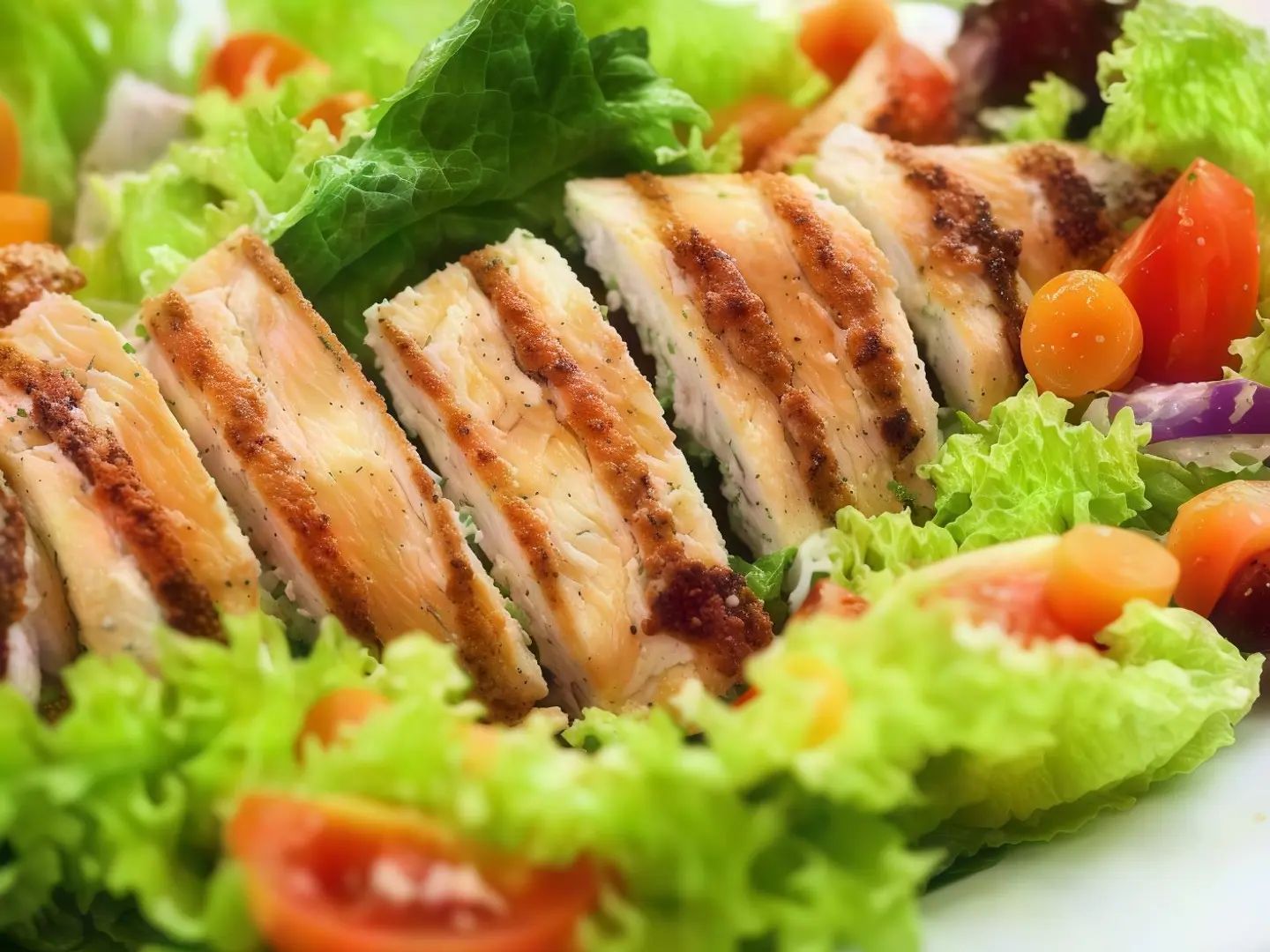 سلطة سيزر بالدجاج