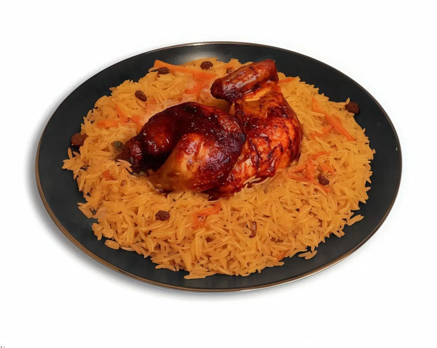 Quarter Grilled Chicken With Rice