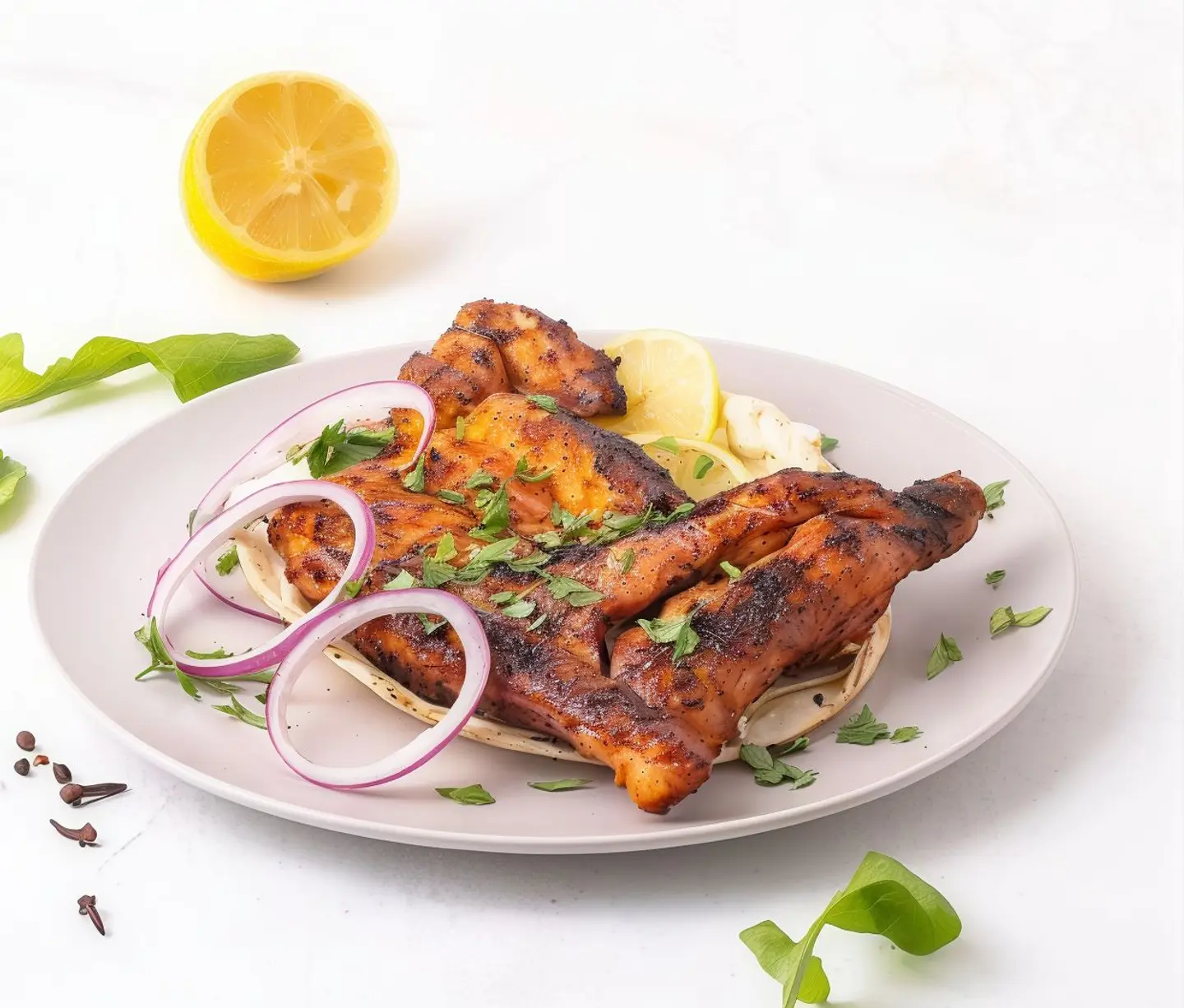 Half Charcoal Grilled Plain Chicken