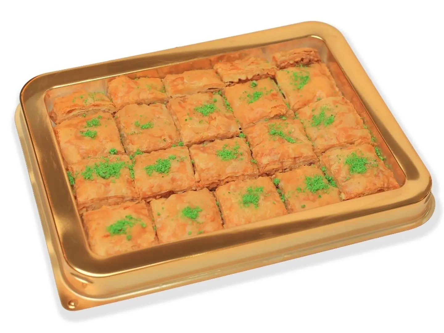 علبة بقلاوة مربع