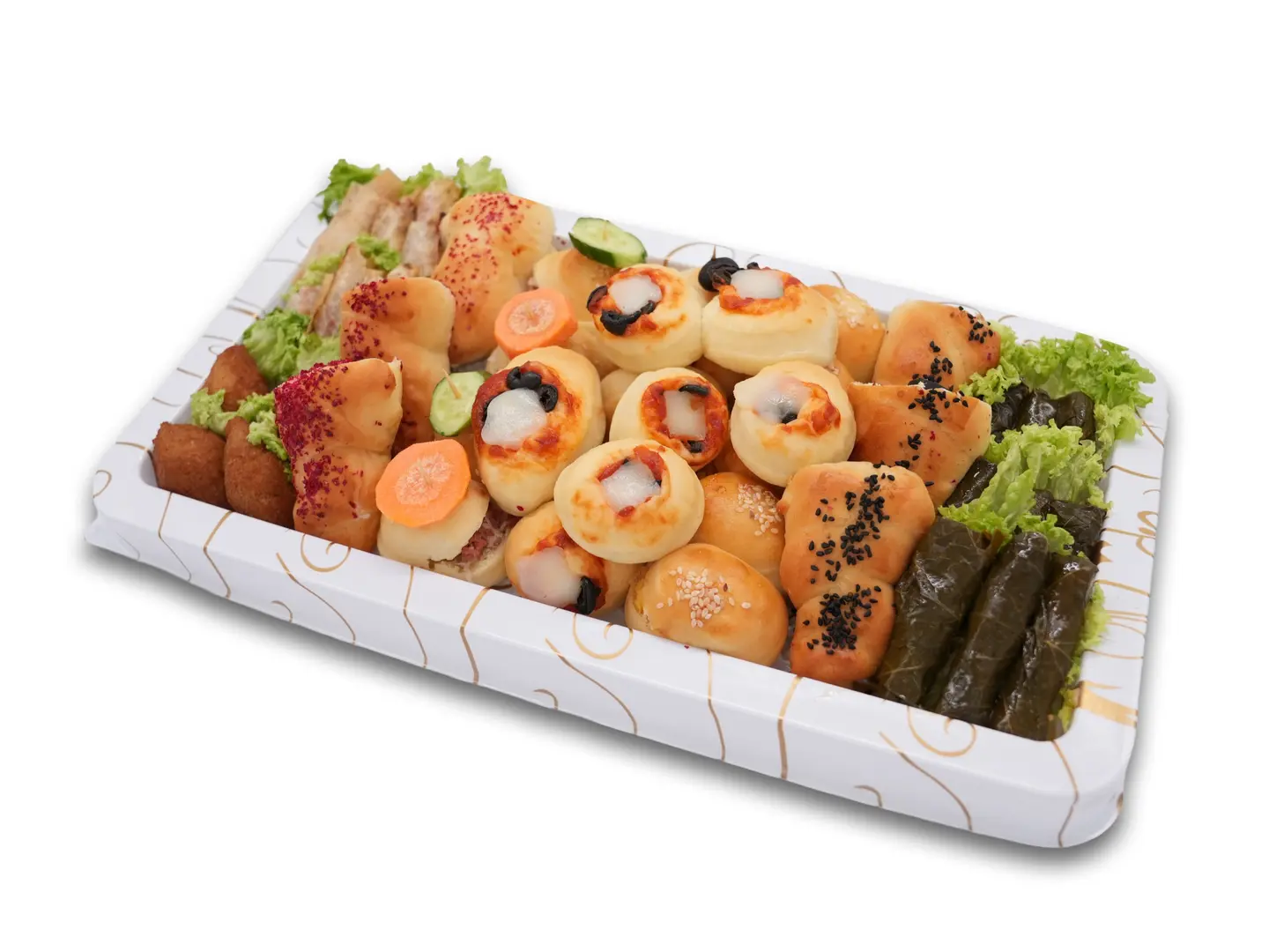 علبه فطاير ورق عنب مسخن شفاف