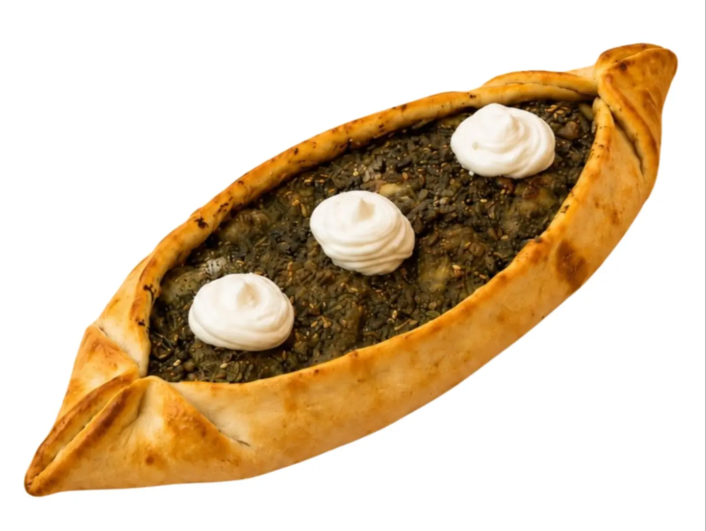 فطيرة لبنة بالزعتر