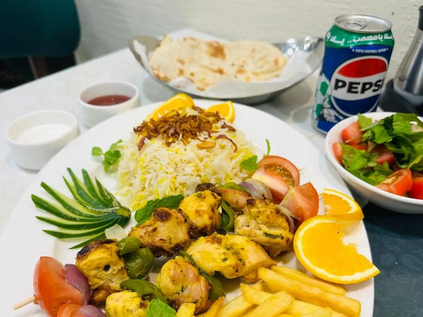 Grilled Chicken Tikka Meal - 8 Piece Charcoal Grilled Chicken Tikka Meal