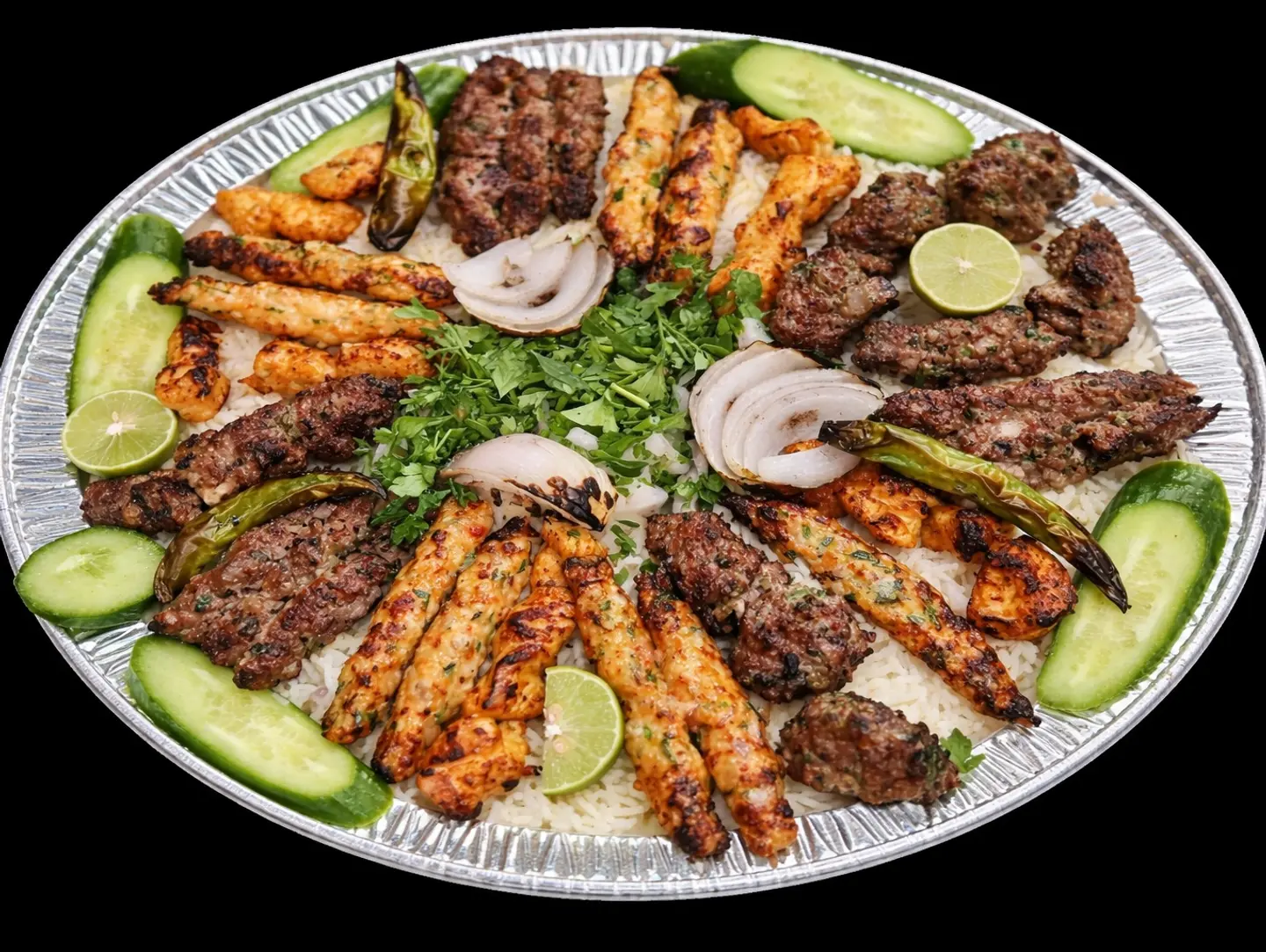 صحن مشكل مع الأرز