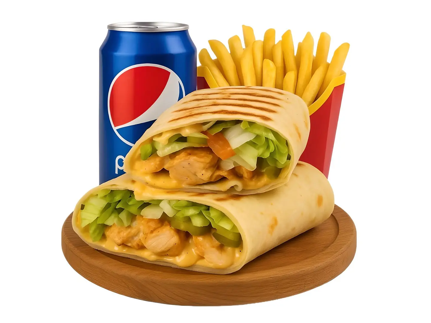 وجبة لفائف دجاج تندوري