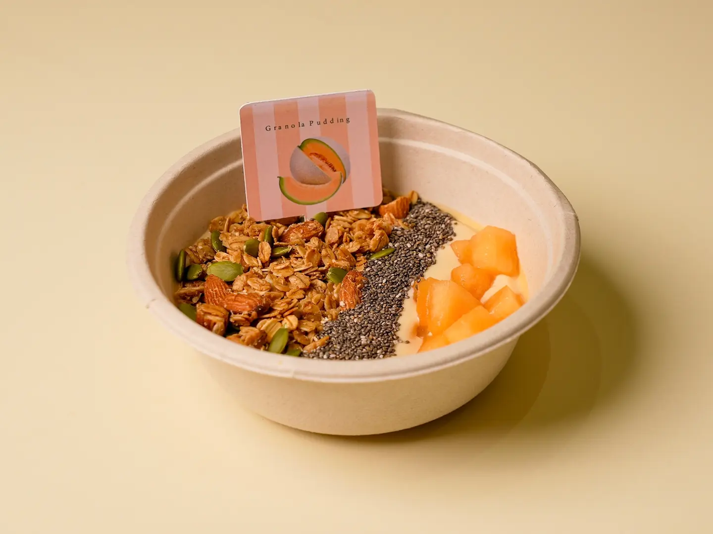 Melon Granola Pudding