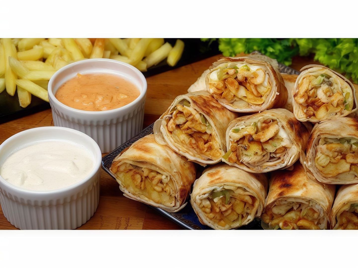 شاورما دجاج صغير بالجبنة