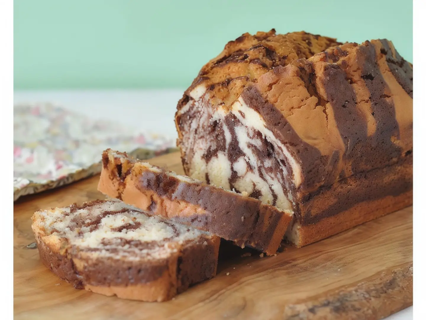 رغيف كيك رخامي