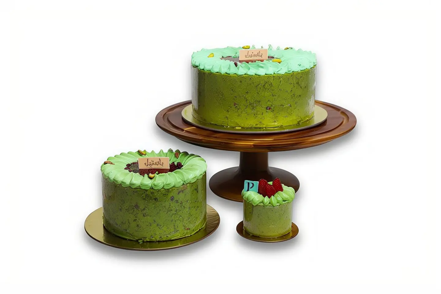 كعكة الفستق والتوت - وسط