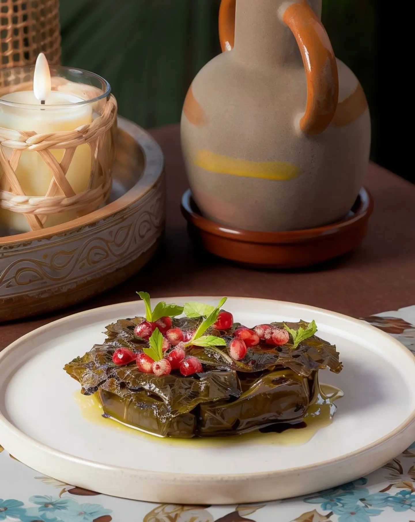 Grape Leaves With Oil