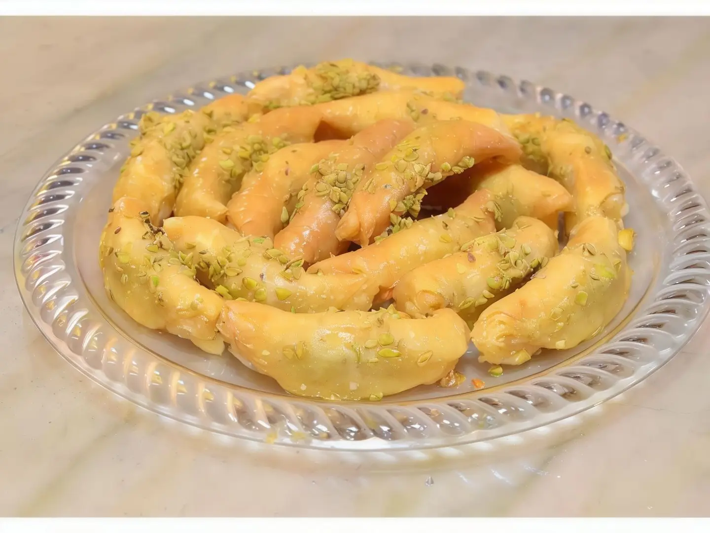 بقلاوة جمبري فستق