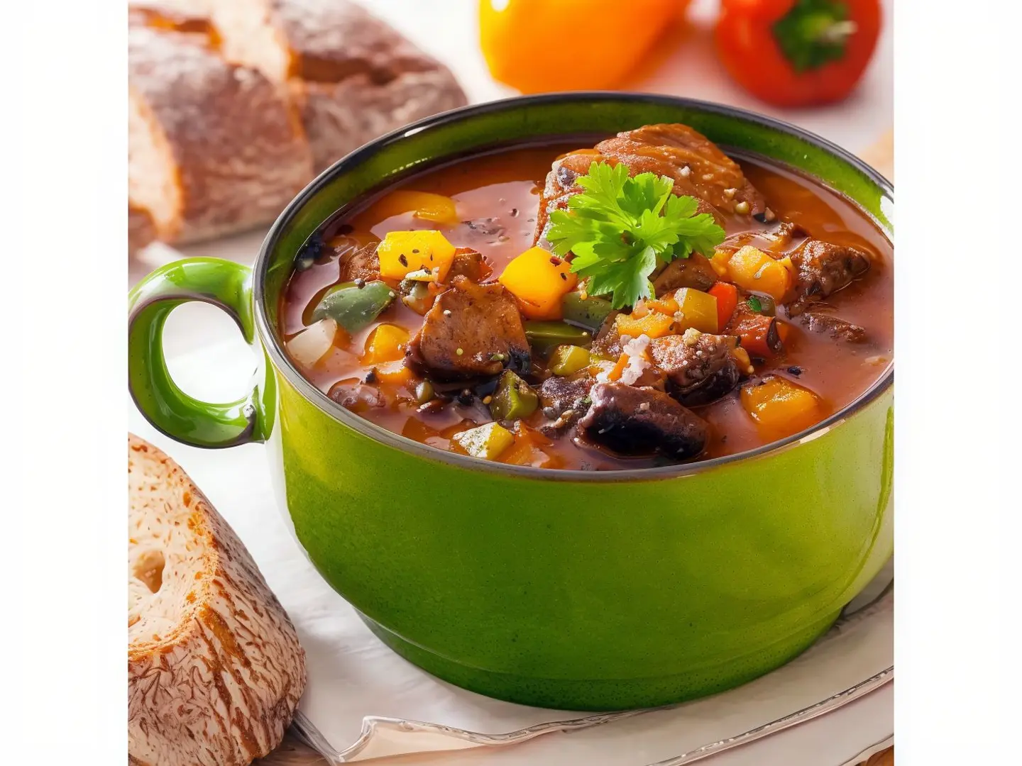 طاجن خضار لحم