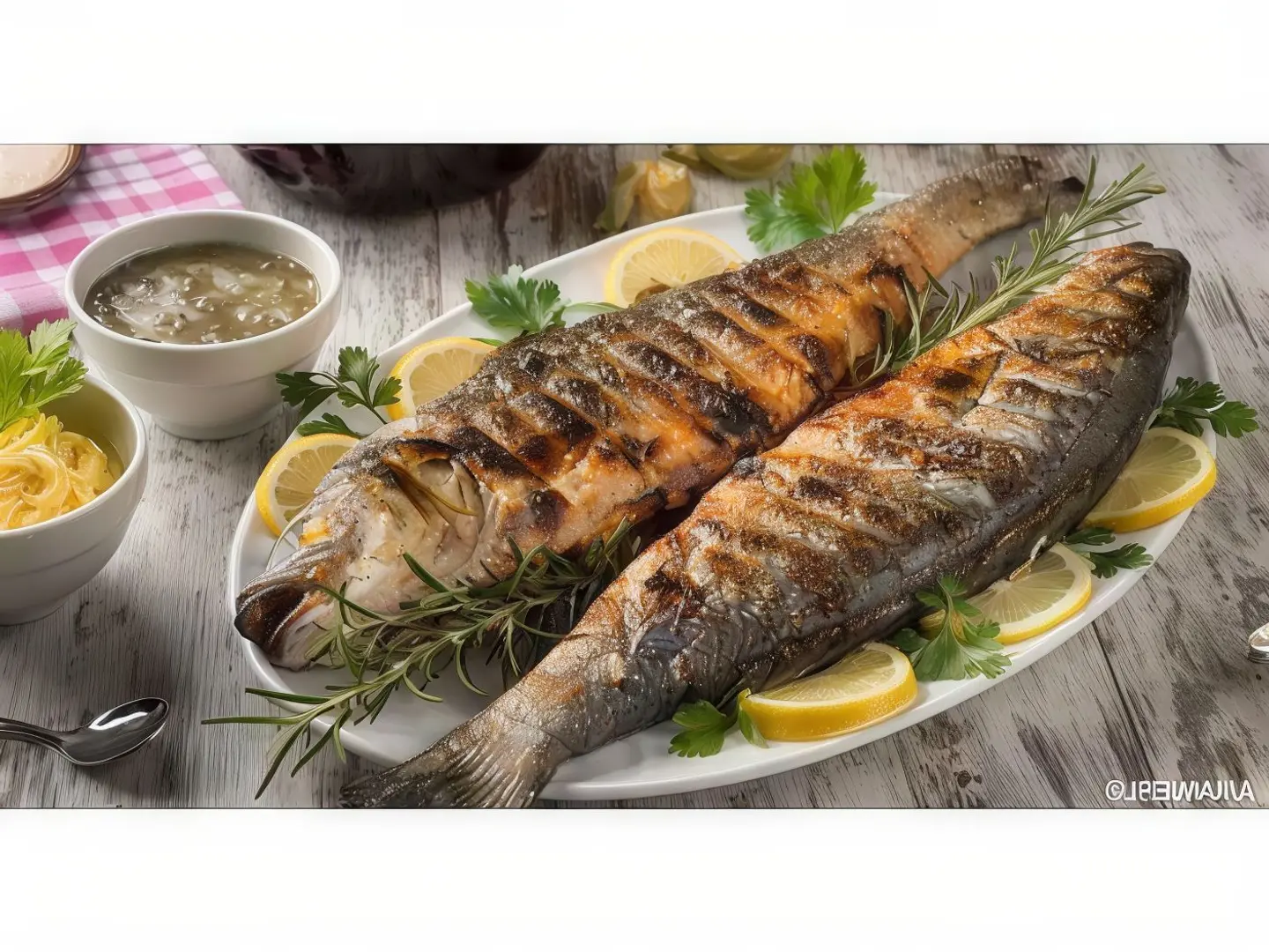 سمكة سيباس كويتي فرن