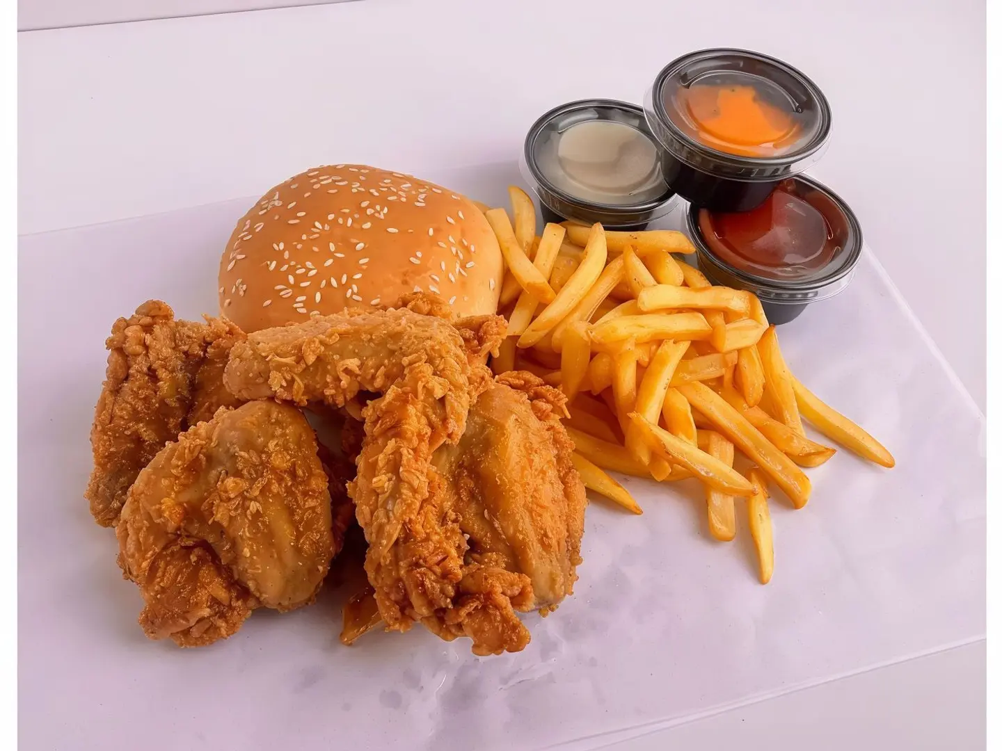 4 Pieces Chicken Broasted Meal