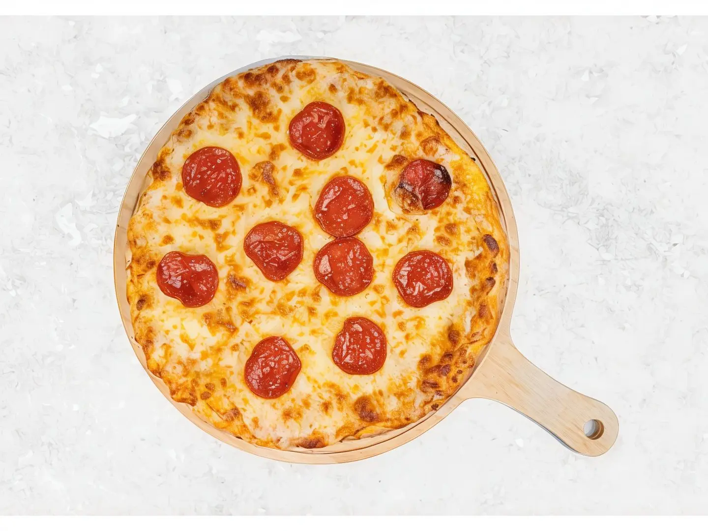 Beef Cut And Pepperoni Pizza