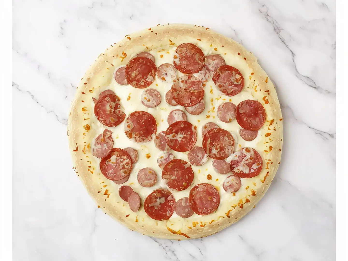 Pepperoni Pizza With Vegetables