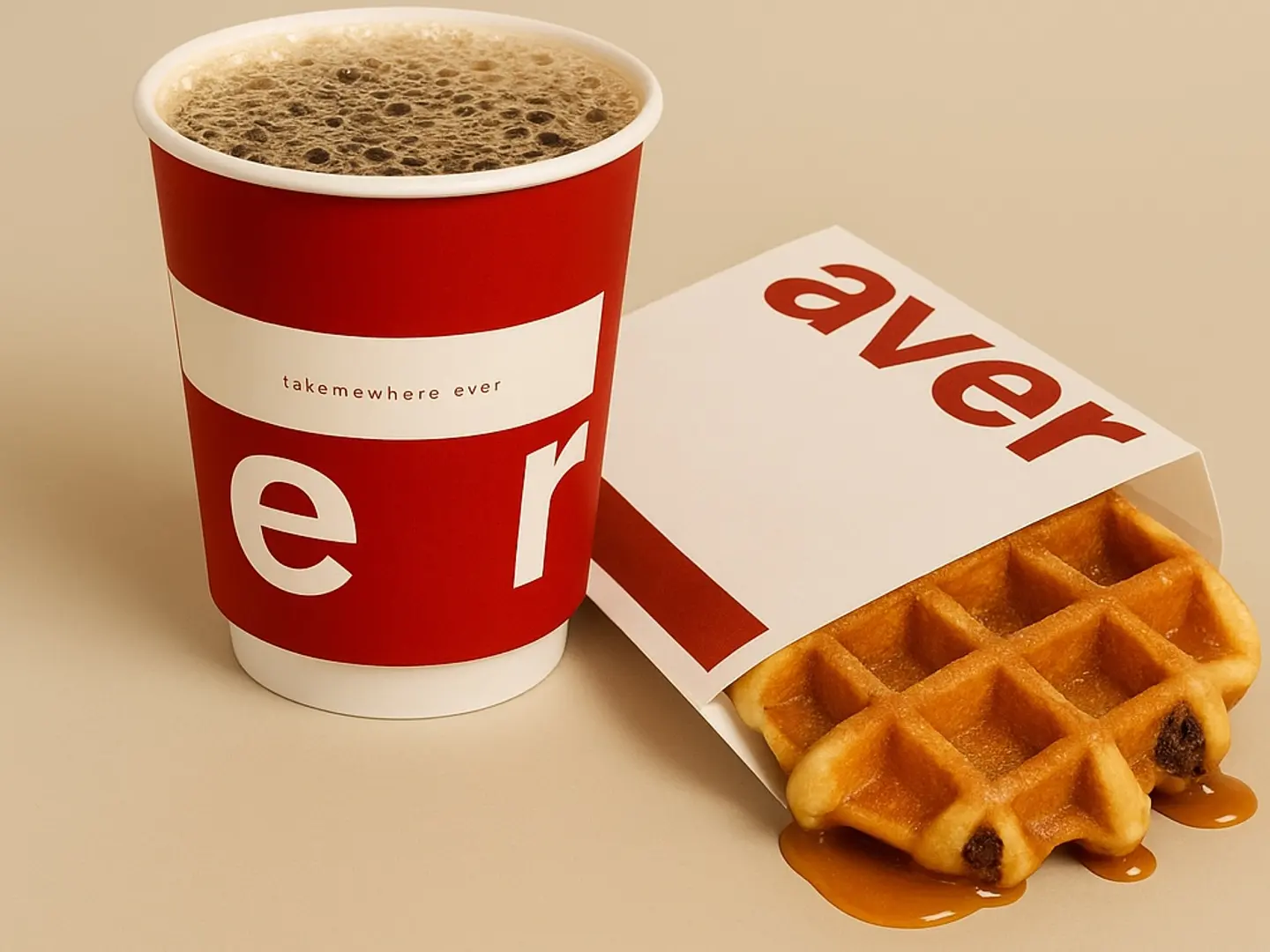 وافل مكس مع قهوة اليوم