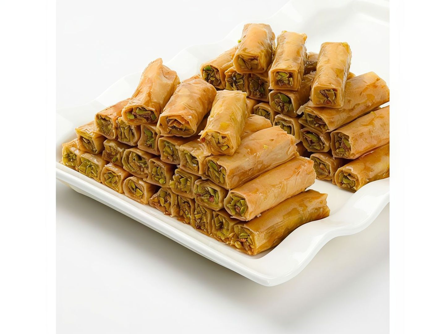 Pistachio Fingers Baklava