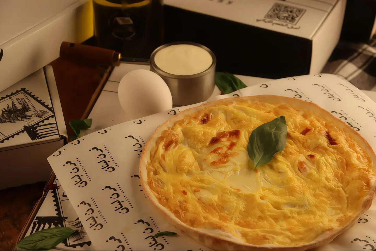 بيض بالجبن لبناني