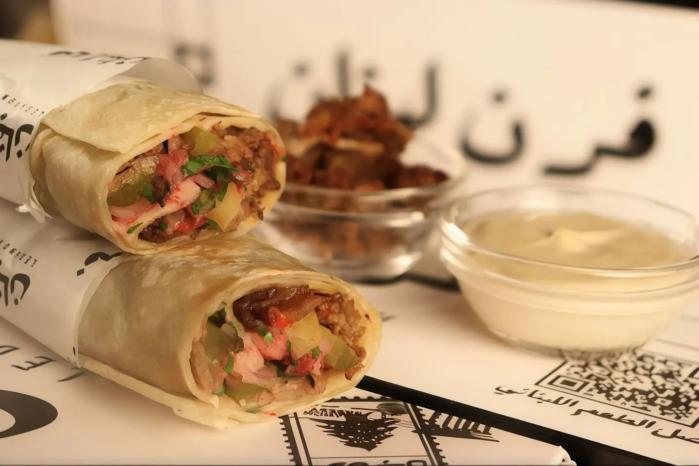 شاورما لحم بلاك انجوس محلي