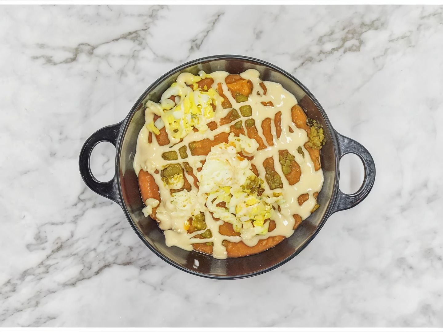 Plate Of Fava Beans With Eggs